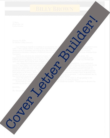 Cover Letter Builder Service