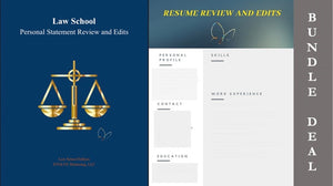 BUNDLE DEAL: Personal Statement  & Resume Review/Edit (Law School)