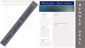 BUNDLE: Resume & Cover Letter Builder Service